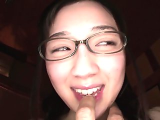 Thin Asian with sexy ass, crazy midnight oral POV